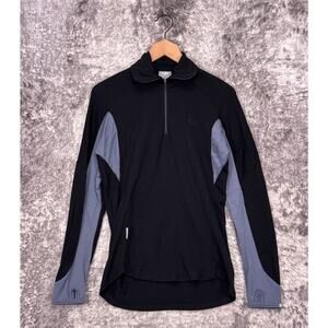 Icebreaker Base Layer Large Womens Bodyfit 260 Pure Merino Wool 1/4 Zip